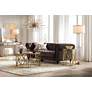 Evolution 8031B 5&#39;3"x7&#39;3" Gold and Beige Area Rug in scene