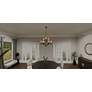 1_Quoizel Hillside 31 3/4" Wide Matte Black 9-Light Chandelier in scene