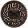 1863 Old Town London 23 1/2" Wide Rustic Vintage Wall Clock