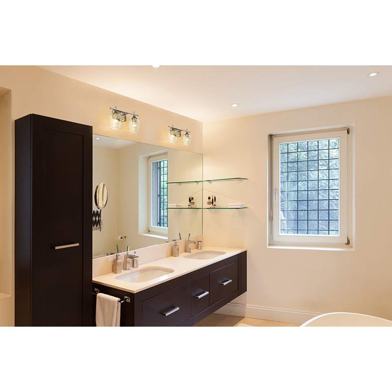 Image 1 Joliet 15" Wide Brushed Nickel 2-Light Bath Light in scene