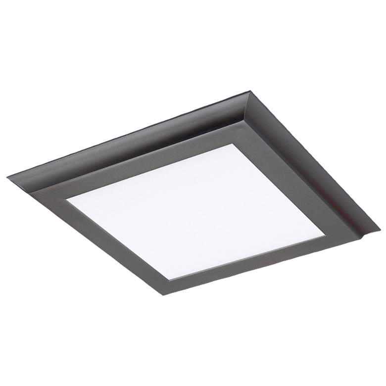 Image 1 18W; 12 in.; x 12 in.; Surface Mount LED Fixture; 3000K; Gun Metal Finish