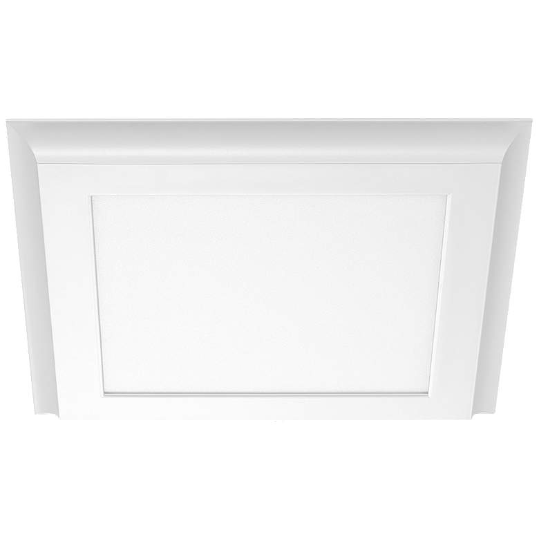 Image 1 18W; 12 in. x 12 in.; Surface Mount LED Fixture; 3000K; White Finish