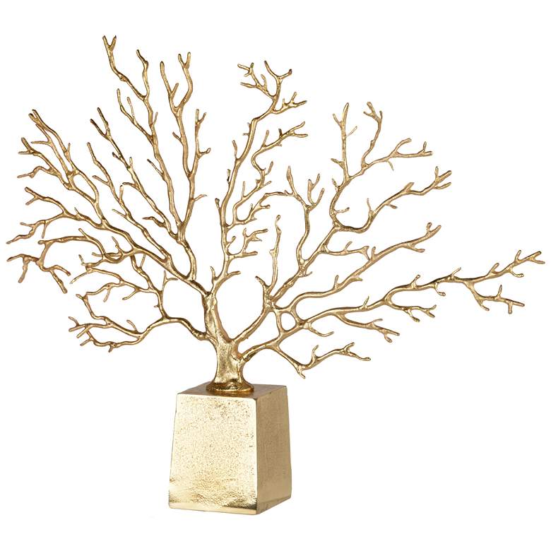 Image 1 19.3 inch Gold Tree Accent
