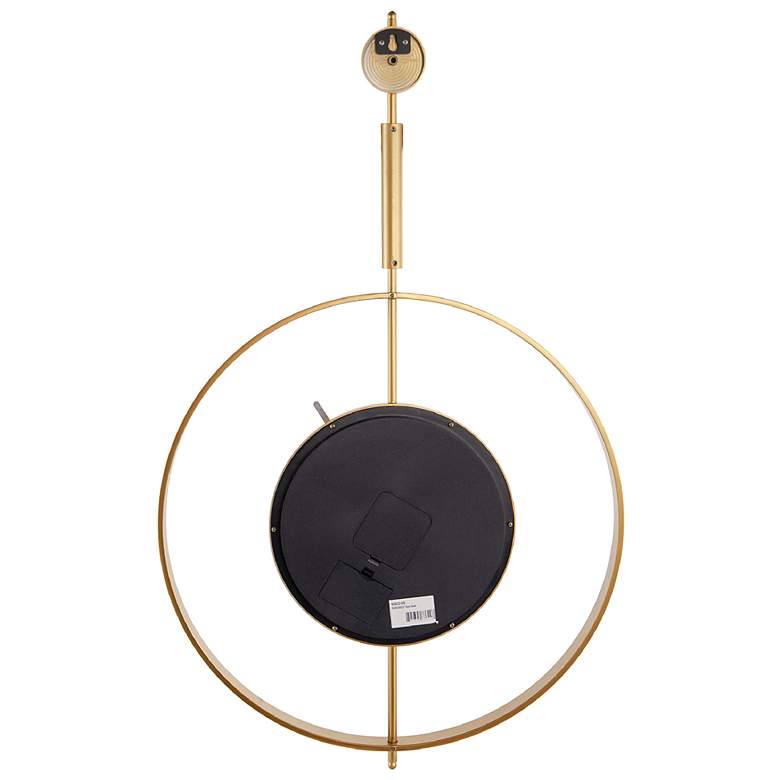 Image 3 19.5" Hanging Gold Gear Clock more views