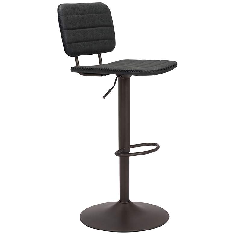 Image 2 19.7Lx17.7Wx43.3H Holden Bar Chair Black