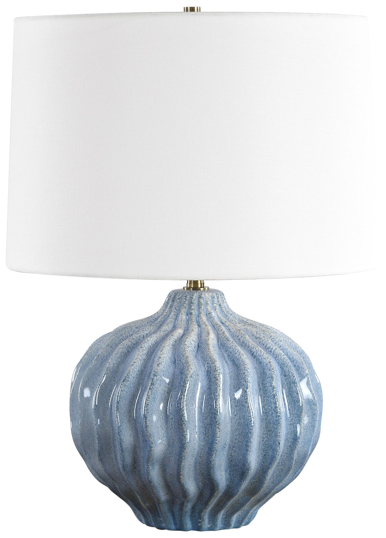 Image 4 19" High Light Blue Ceramic Table Lamp more views