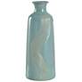 19" Avida Blue Decorative Ceramic Vase