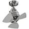 19" Fanimation Rotation Brushed Nickel Damp Ceiling Fan