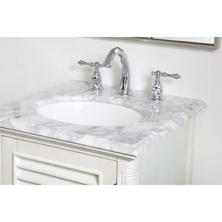 Image 5 19 Inch Single Bathroom Vanity In Antique White more views