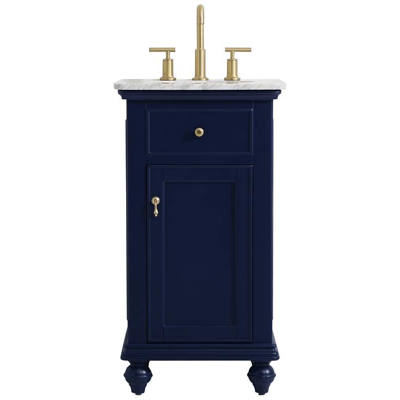 Image 1 19 Inch Single Bathroom Vanity In Blue