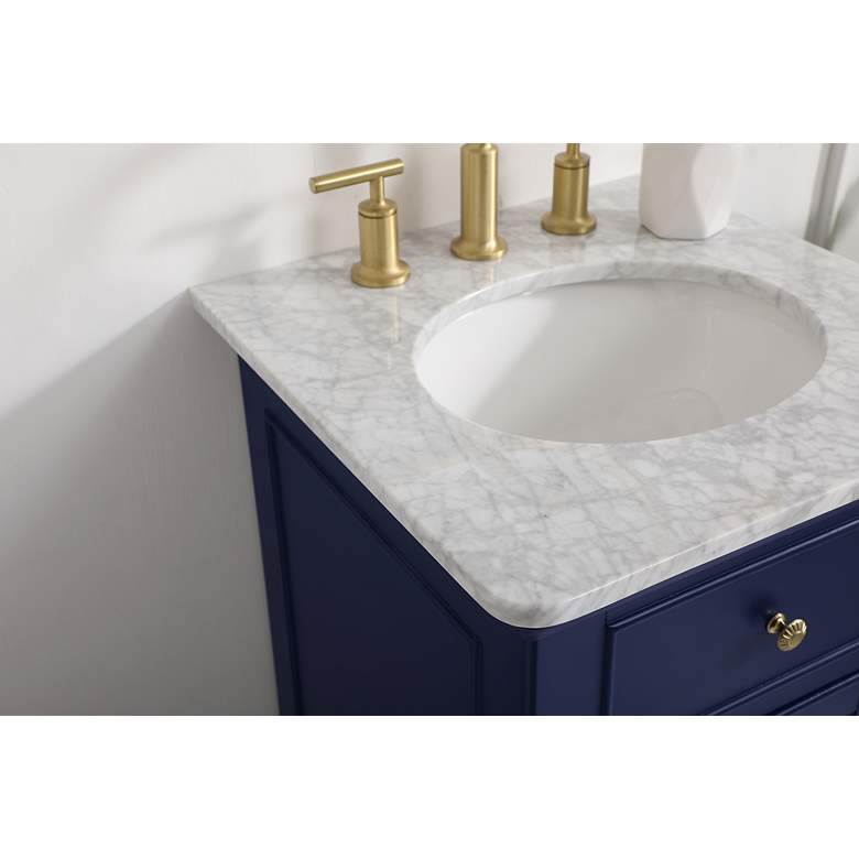 Image 6 19 Inch Single Bathroom Vanity In Blue more views