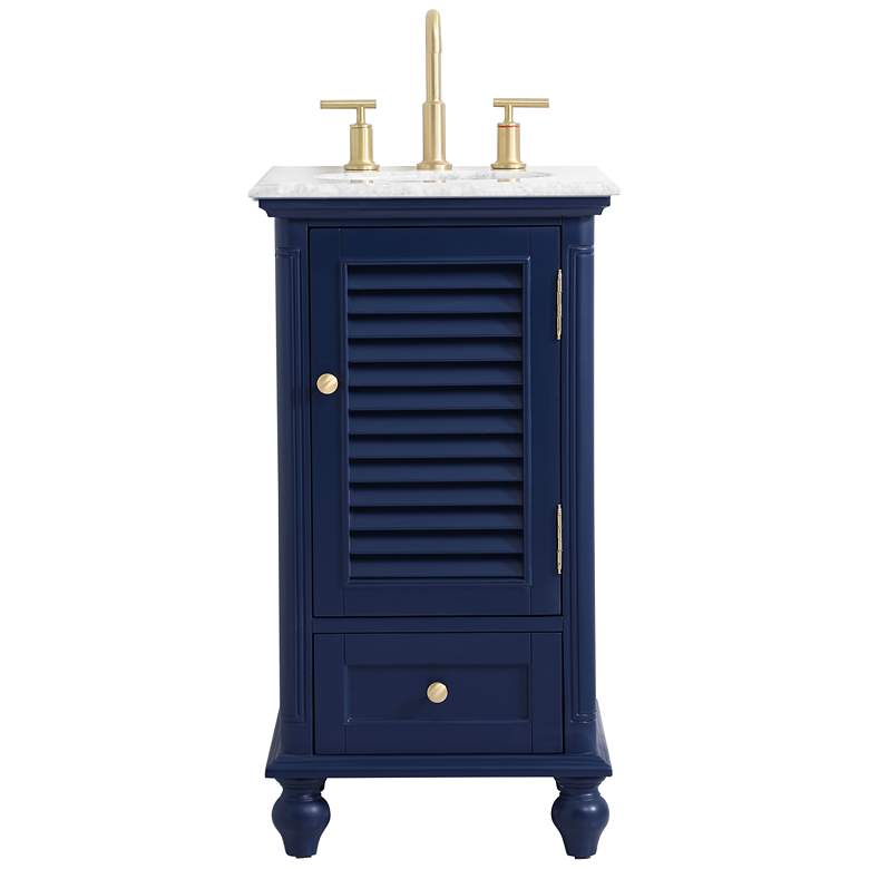 Image 1 19 Inch Single Bathroom Vanity In Blue