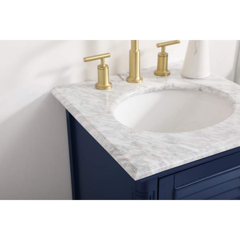 Image 6 19 Inch Single Bathroom Vanity In Blue more views