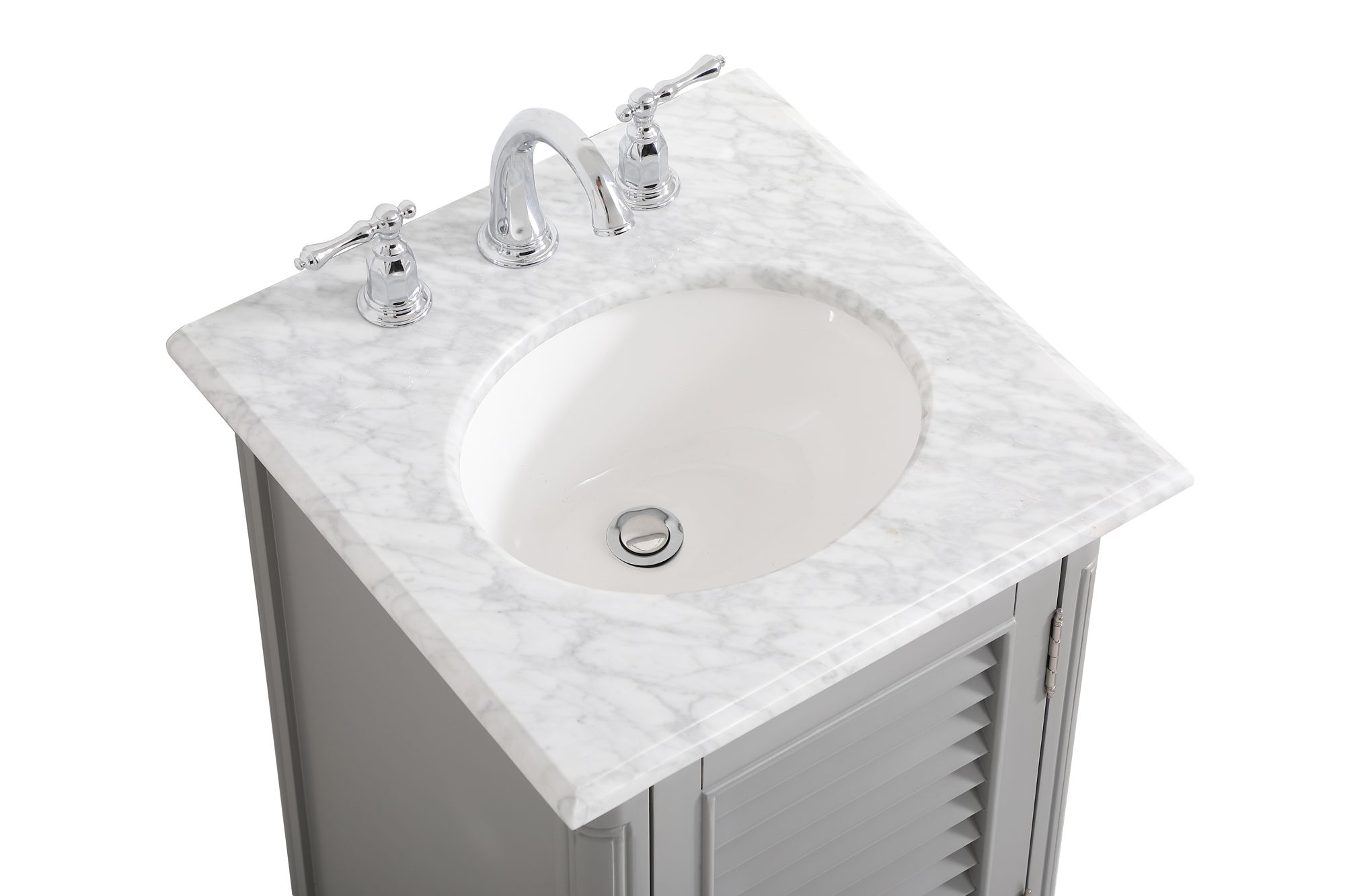 19 Inch Single Bathroom Vanity In Grey