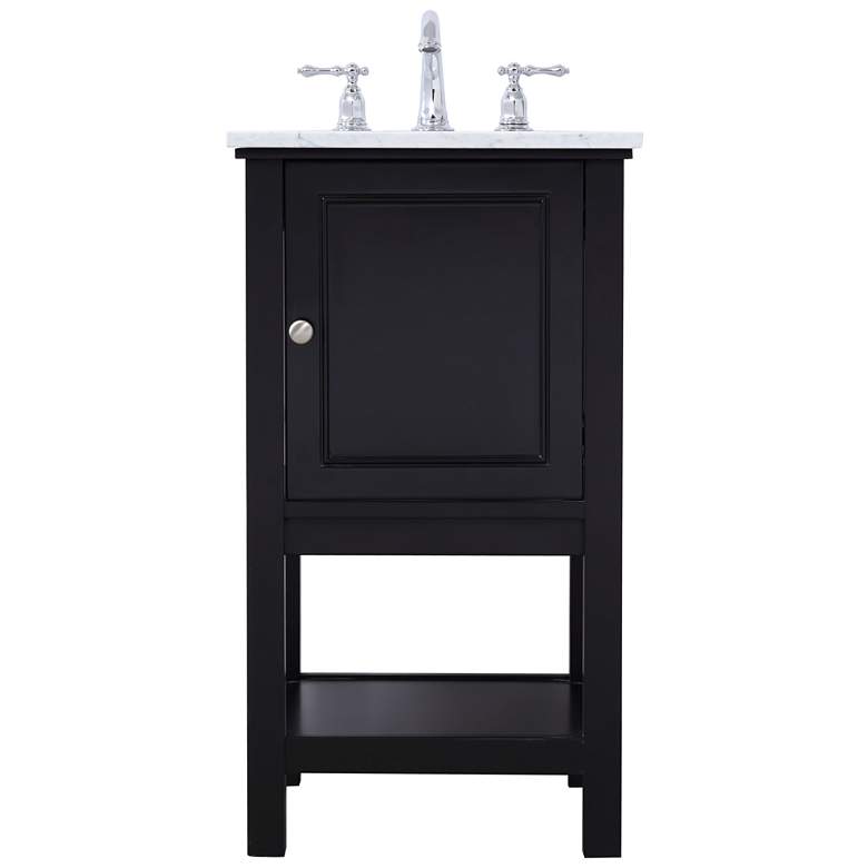 Image 2 19 Inch Single Bathroom Vanity Set In Black