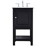 2_19 Inch Single Bathroom Vanity Set In Black