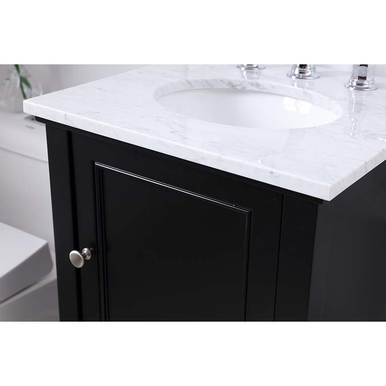 Image 5 19 Inch Single Bathroom Vanity Set In Black more views