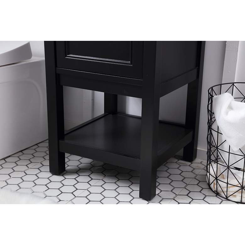 Image 6 19 Inch Single Bathroom Vanity Set In Black more views