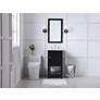 7_19 Inch Single Bathroom Vanity Set In Black more views