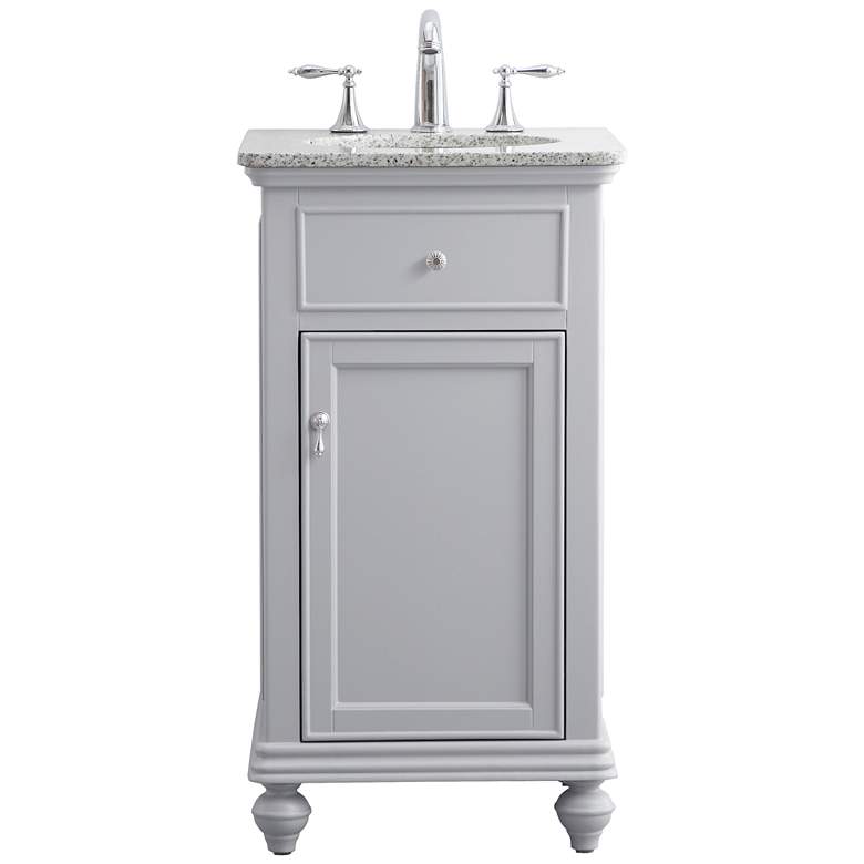 Image 1 19 Inch Single Bathroom Vanity Set In Light Grey
