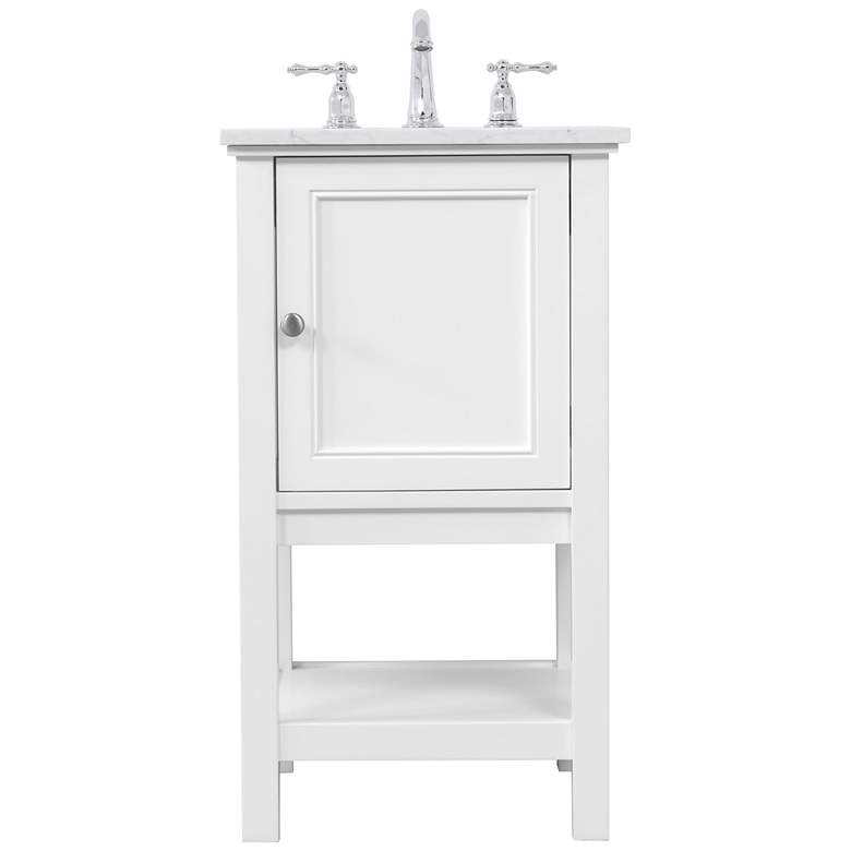 Image 1 19 Inch Single Bathroom Vanity Set In White