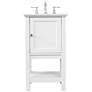 2_19 Inch Single Bathroom Vanity Set In White