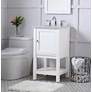 3_19 Inch Single Bathroom Vanity Set In White more views