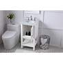 4_19 Inch Single Bathroom Vanity Set In White more views