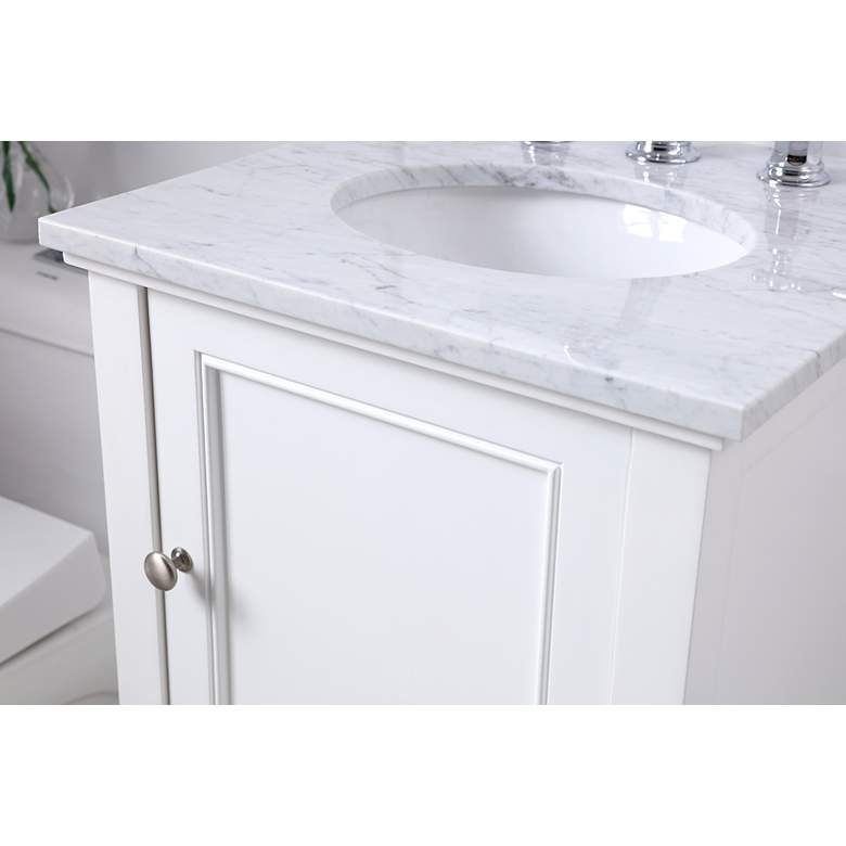 Image 5 19 Inch Single Bathroom Vanity Set In White more views