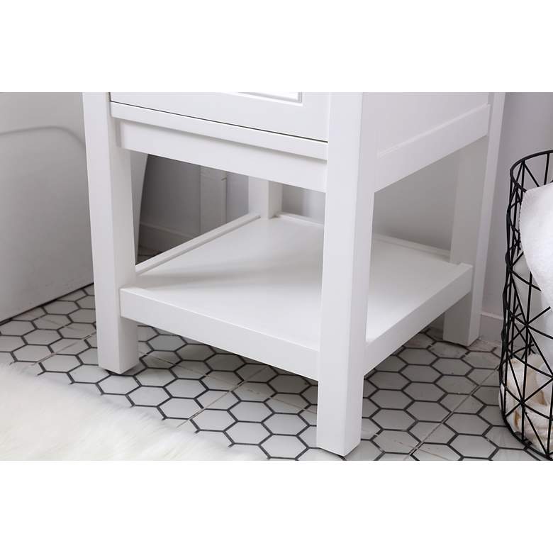 Image 6 19 Inch Single Bathroom Vanity Set In White more views