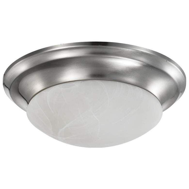 Image 1 19 Watt; 11 inch; LED Twist & Lock Flush Mount Fixture; Brushed Nickel