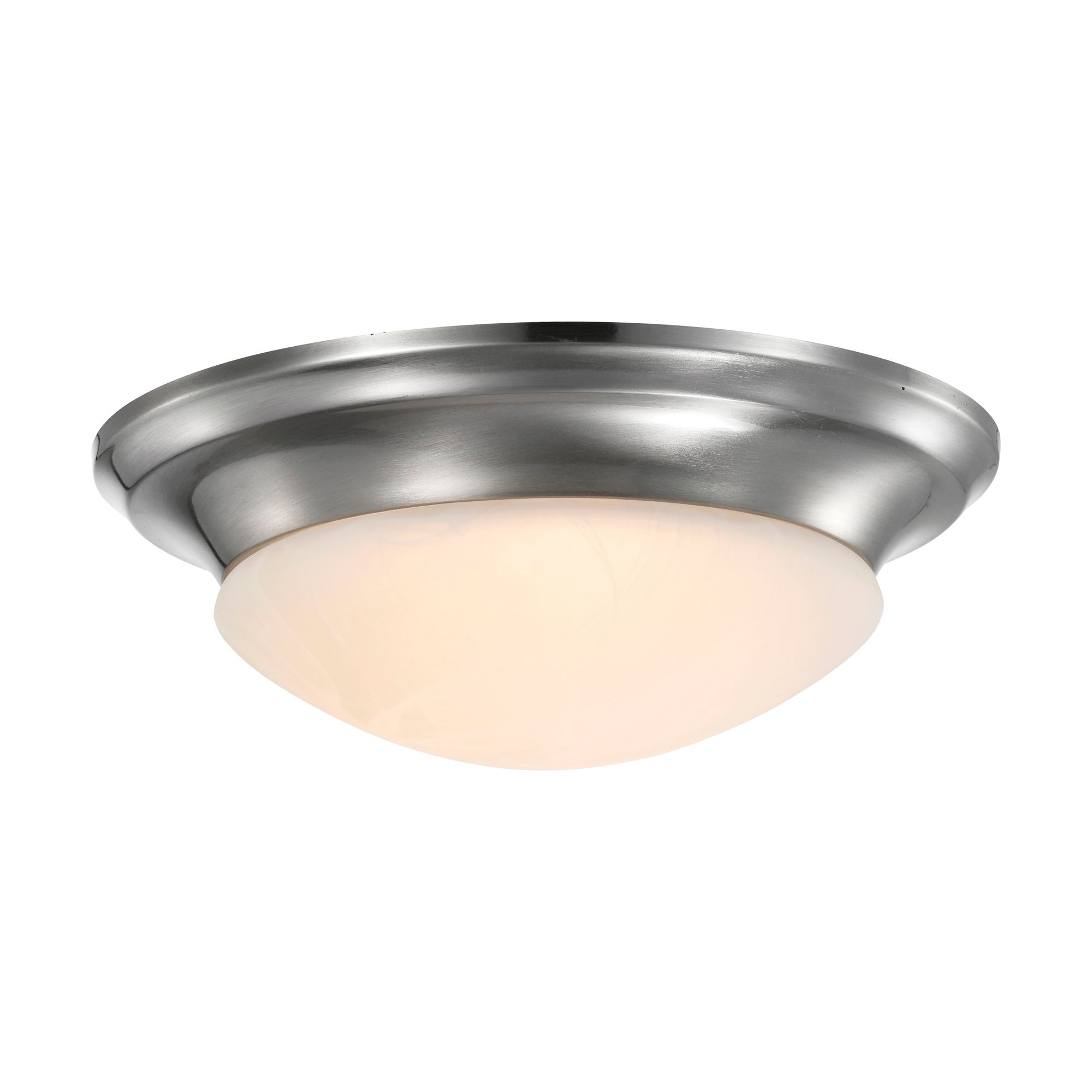 Image 2 19 Watt; 11 inch; LED Twist & Lock Flush Mount Fixture; Brushed Nickel more views