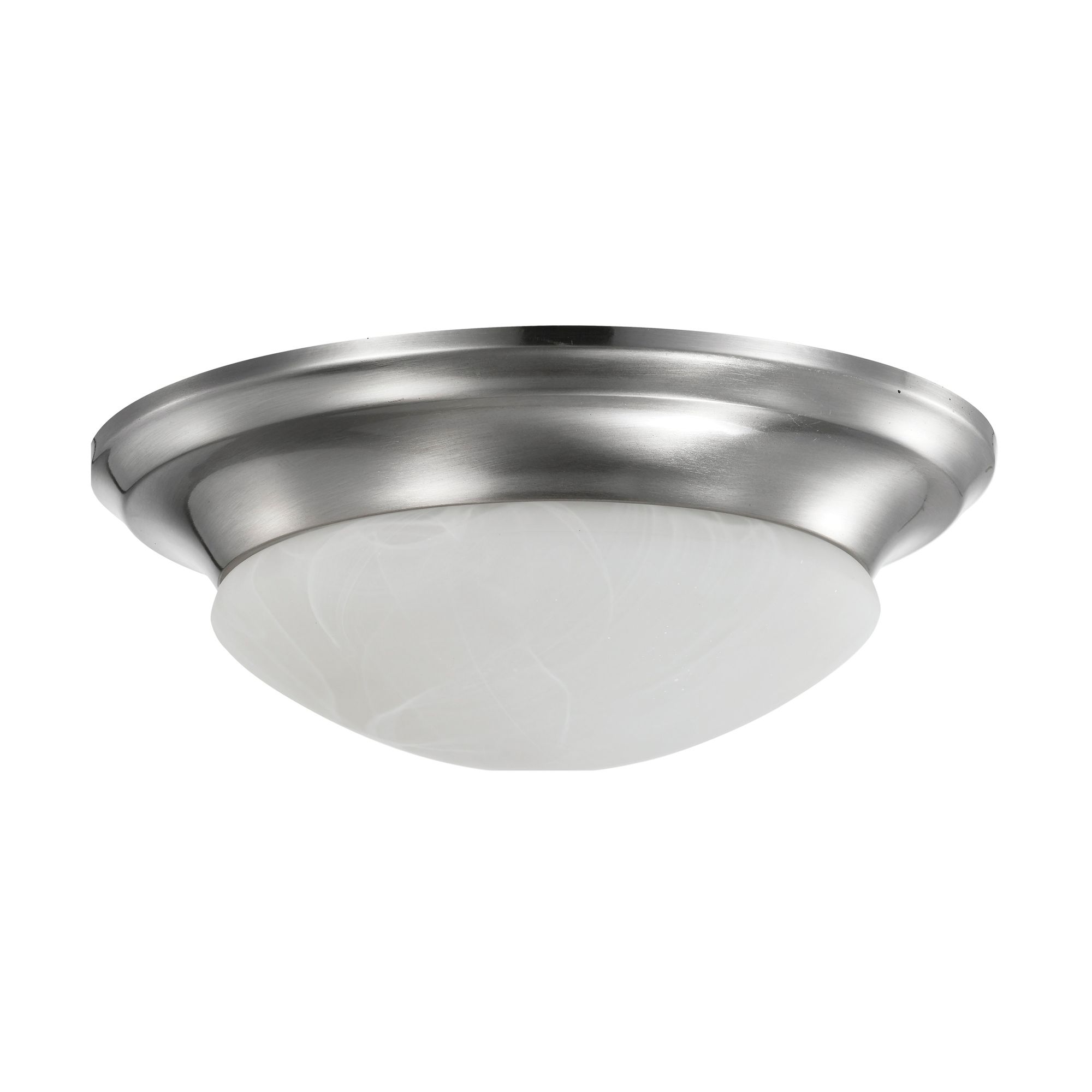 Image 3 19 Watt; 11 inch; LED Twist & Lock Flush Mount Fixture; Brushed Nickel more views