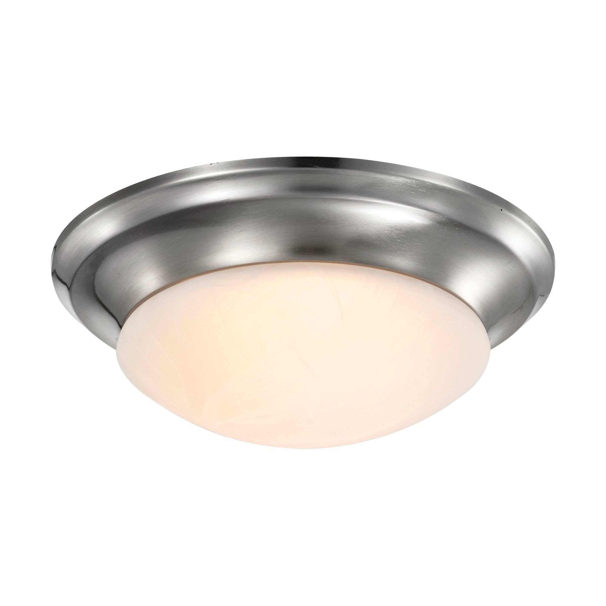 Image 4 19 Watt; 11 inch; LED Twist & Lock Flush Mount Fixture; Brushed Nickel more views