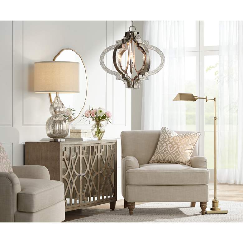 Image 1 Cantebury Colony Linen Upholstered Armchair in scene