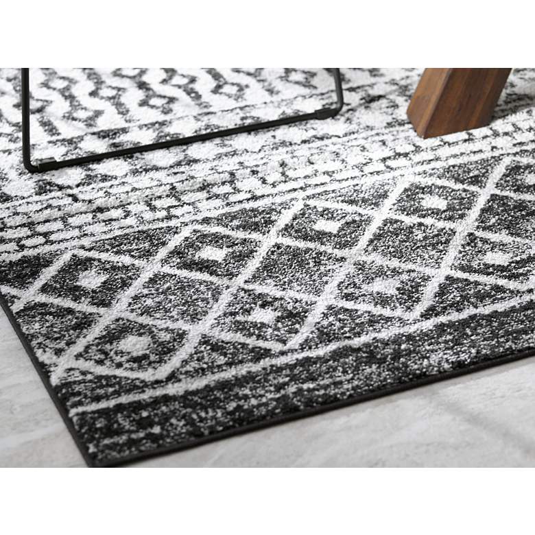 Image 7 Surya Elaziz ELZ-2307 5&#39;3 inchx7&#39;6 inch Black Area Rug in scene