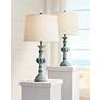 1_Tanya Blue Wash Table Lamps Set of 2 with Smart Sockets in scene