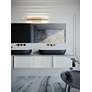 1_Indra 24" Wide Satin Brass LED Bath Vanity Light in scene