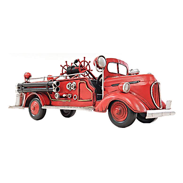 Image 1 1938 Red Ford Fire Engine Model Automobile