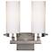 19737 - Brushed Nickel Two-Light Wall Sconce