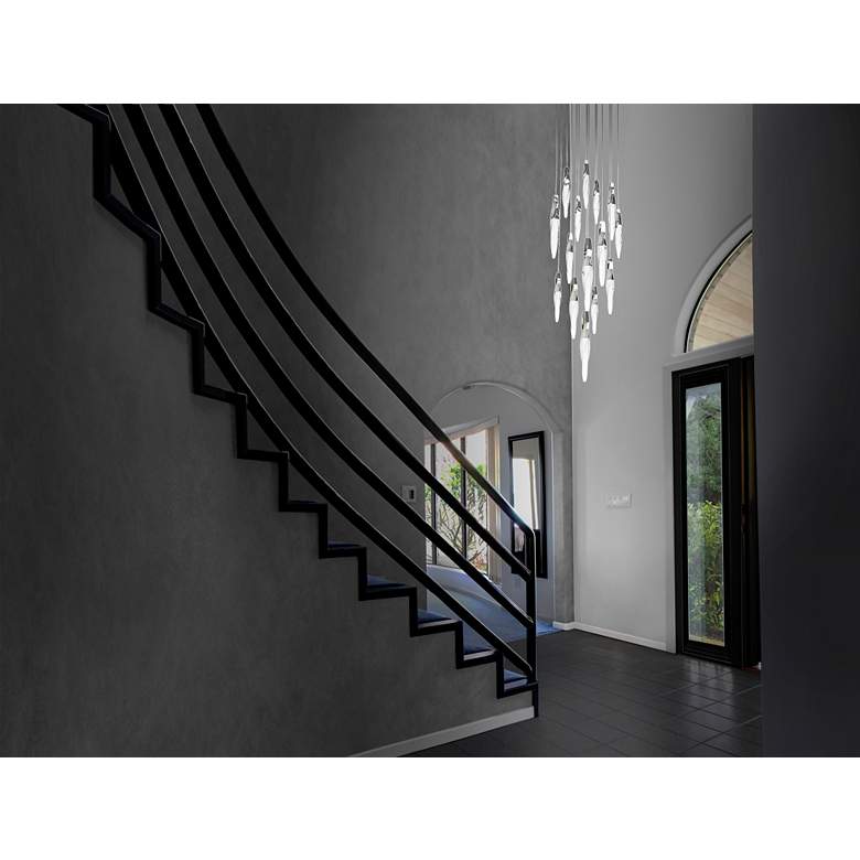 Image 1 Schonbek Kindjal 23" Wide 15-Light LED Multi-Light Modern Pendant in scene