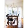 1_Crystorama Rollins 28" Wide Antique Gold 6-Light Chandelier in scene