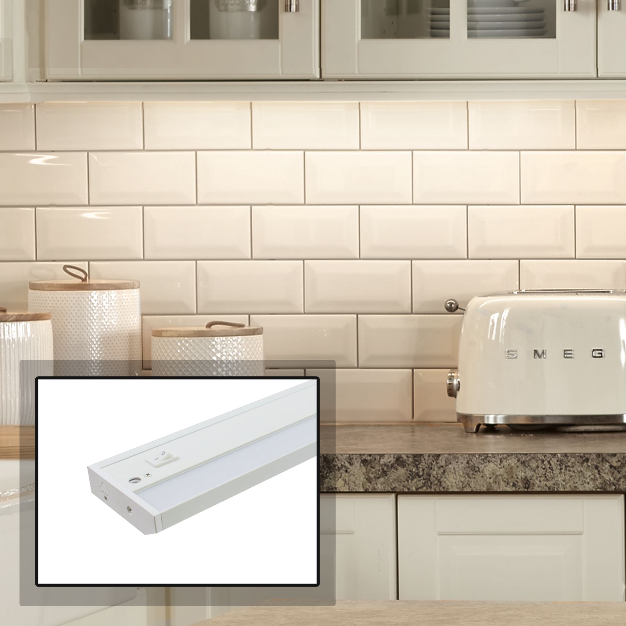 Complete Led Under Cabinet Light Kit With Hardwire Box 45n70