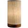 1Eangee 9"H Paper Cylinder Glacier Mini Table Accent Lamp