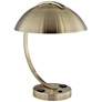 1G866 - Antique Brass Metal Table Lamp with Outlets