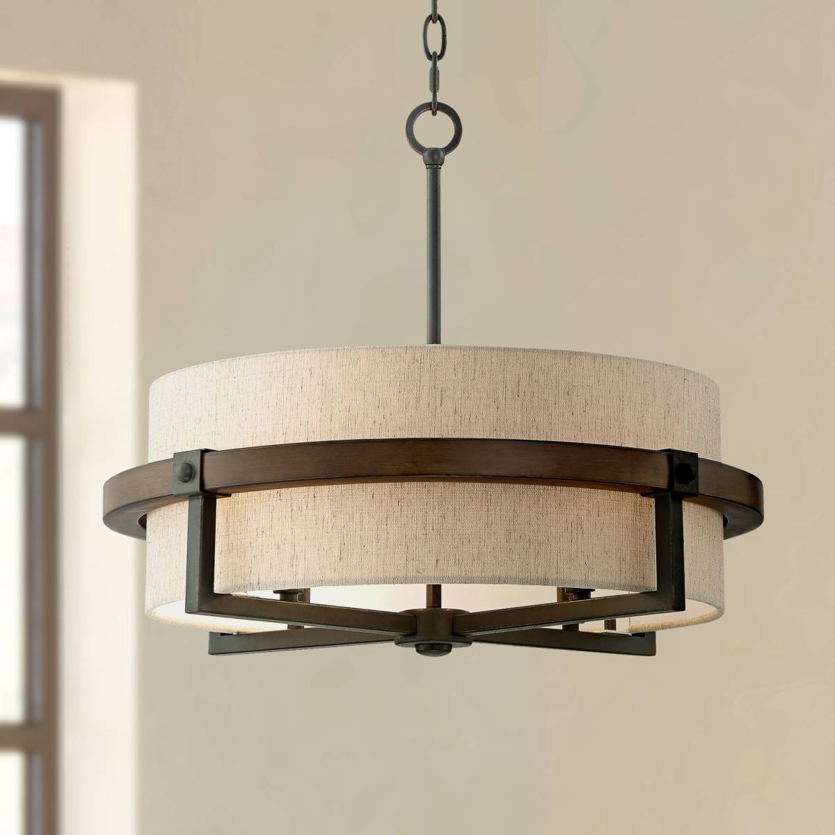 Drum Pendant Lights - Drum Shade Pendant Lighting | Lamps Plus
