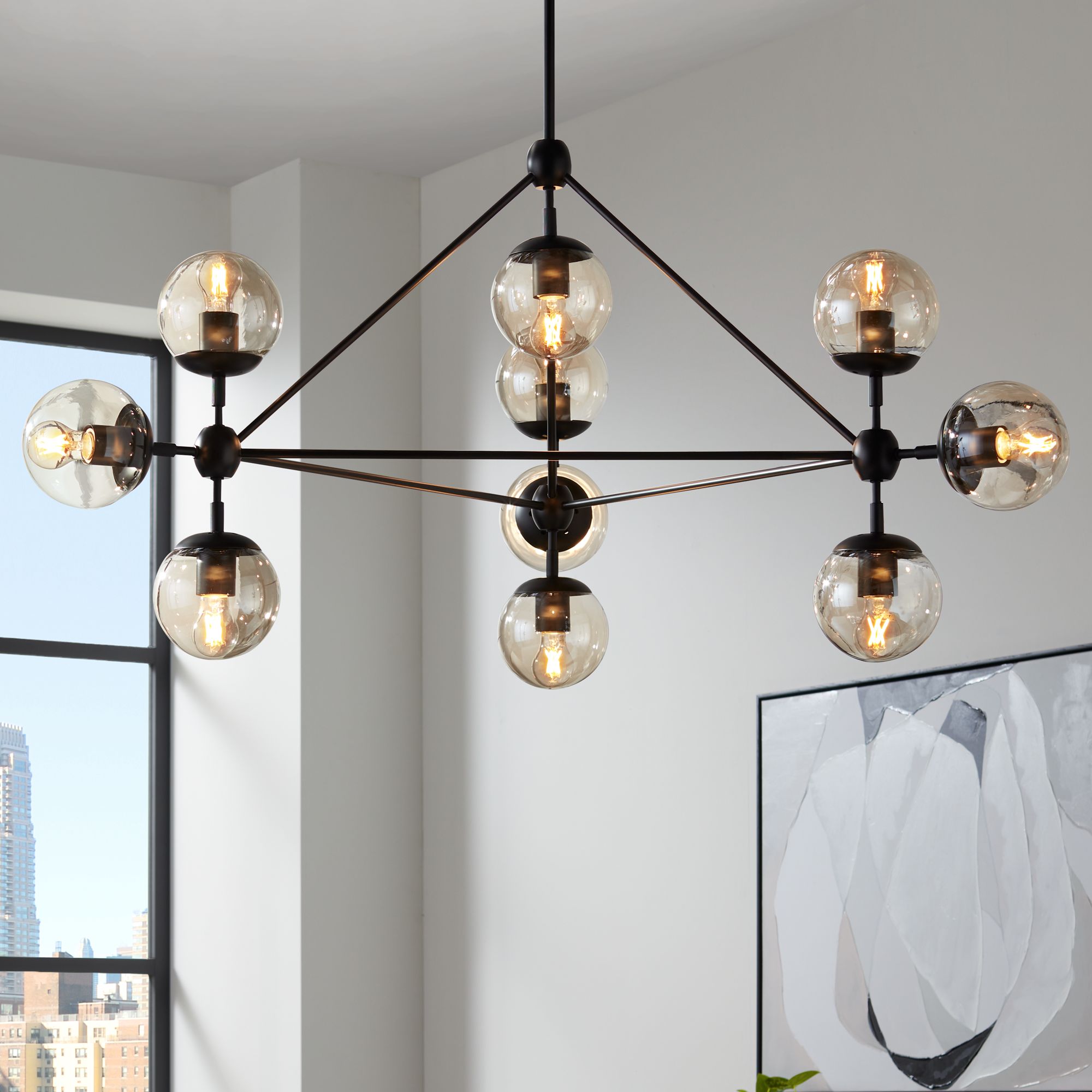 black dining light fixture