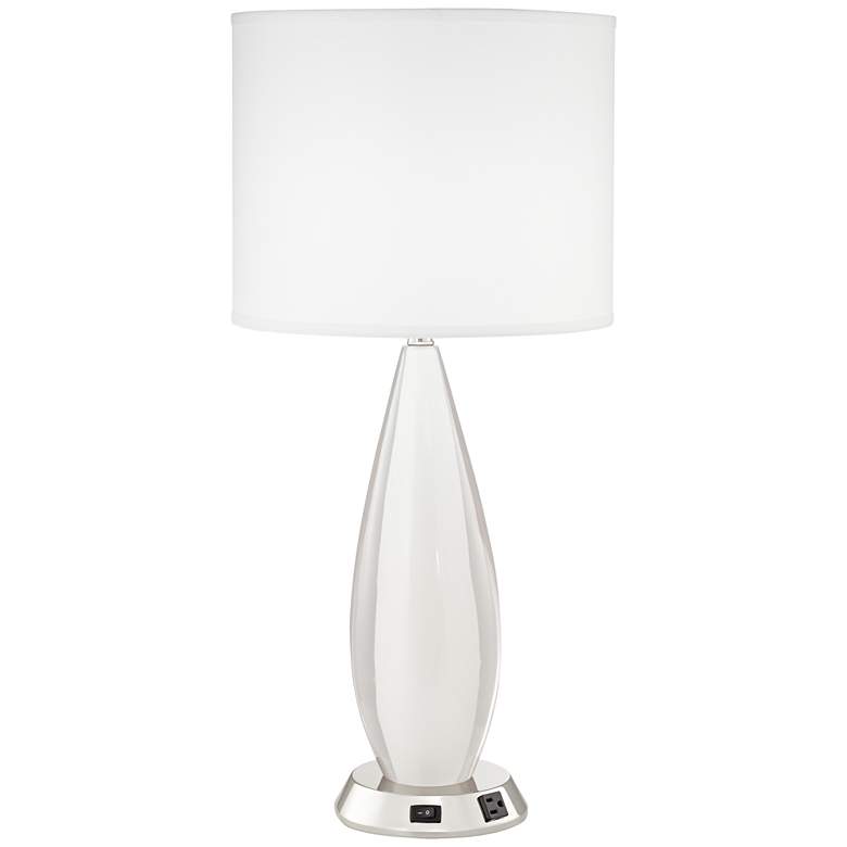 Image 1 1H531 - Polished Nickel Finish Accent Table Lamp