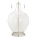 Color Plus Toby Nickel 28&quot; Clear Glass Fillable Table Lamp