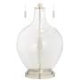 Color Plus Toby Nickel 28&quot; Clear Glass Fillable Table Lamp